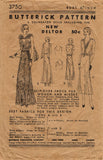 Butterick 3750: 1930s Misses Evening Gown Size 40 Bust Vintage Sewing Pattern - Vintage4me2