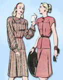 1940s Vintage 1946 Butterick Sewing Pattern 3776 Uncut Misses Dress Size 18 36B - Vintage4me2