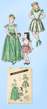 1940s Vintage Butterick Sewing Pattern 3794 Uncut Toddler Girls Dress or Gown 6