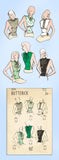 1940s Original Vintage Butterick Pattern 3859 Uncut WWII Misses Dickey 32 34 B