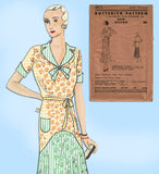 Butterick 3872: 1930s Uncut Misses Street Dress Size 36 B Vintage Sewing Pattern