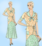 Butterick 3872: 1930s Uncut Misses Street Dress Size 36 B Vintage Sewing Pattern
