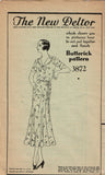 Butterick 3872: 1930s Uncut Misses Street Dress Size 36 B Vintage Sewing Pattern