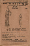 Butterick 3873: 1930s Uncut Misses Street Dress Size 36 B Vintage Sewing Pattern