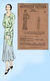 Butterick 3873: 1930s Uncut Misses Street Dress Size 36 B Vintage Sewing Pattern