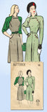 1940s Vintage Butterick Sewing Pattern 3911 Misses Raglan Dress Size 12 30 Bust - Vintage4me2