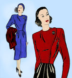 Butterick 3929: 1940s Uncut Misses Stylish Suit Size 32 B Vintage Sewing Pattern