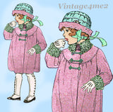 Butterick 3997: 1920s Charming Toddler Girls Coat Size 2 Vintage Sewing Pattern