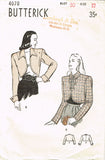 1940s Vintage Butterick Sewing Pattern 4070 Misses Bolero Jacket Set Sz 30 Bust - Vintage4me2