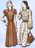 1940s Vintage Butterick Sewing Pattern 4202 Uncut Misses Petite Dress Size 34 B - Vintage4me2