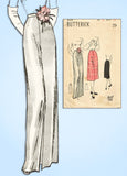 1940s Original Vintage Butterick Pattern 4235 Easy Misses Day or Night Skirt 24W