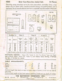 1940s Vintage Butterick Sewing Pattern 4262 Uncut Toddler Girls Suit Size 4 23B - Vintage4me2