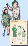 1940s Vintage Butterick Sewing Pattern 4262 Uncut Toddler Girls Suit Size 4 23B - Vintage4me2