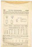 Butterick 4355: 1940s Charming Uncut Girls Blouse Sz 8 Vintage Sewing Pattern
