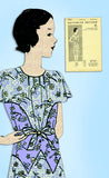 1930s Vintage Butterick Sewing Pattern 4567 Uncut Teen Girls Party Dress Size 14