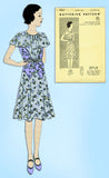 1930s Vintage Butterick Sewing Pattern 4567 Uncut Teen Girls Party Dress Size 14