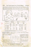 1940s Vintage Butterick Sewing Pattern 4573 Little Girls Jumper Dress Size 10 - Vintage4me2