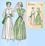 Butterick 4575: 1940s Misses Shirtwaist Dress Sz 34 Bust Vintage Sewing Pattern