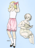 1920s Rare Vintage Butterick Sewing Pattern 4599 Uncut Girls Knickers Size 10
