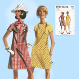 1960s Vintage Butterick Sewing Pattern 4619 Cute Misses Mod Dress Size 36 Bust