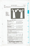 1960s Vintage Butterick Sewing Pattern 4619 Cute Misses Mod Dress Size 36 Bust
