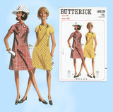 1960s Vintage Butterick Sewing Pattern 4619 Cute Misses Mod Dress Size 36 Bust