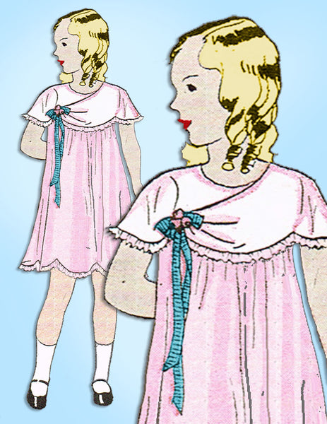 1930s Vintage Butterick Sewing Pattern 4630 Uncut Toddler Girls Party Dress Sz 4
