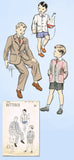 1940s Vintage Butterick Sewing Pattern 4639 Toddler Boys Suit Jacket Slacks Sz 4 - Vintage4me2