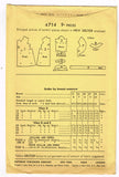 Butterick 4714: 1930s Vintage Sewing Pattern Uncut Girls Art Deco Dress Size 8