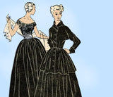 Butterick 4740: 1940s Misses Evening Gown & Jacket Sz 30B Vintage Sewing Pattern