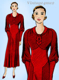 Butterick 4796: 1930s Glamorous Misses Dress Size 36 Bust Vintage Sewing Pattern