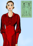 Butterick 4796: 1930s Glamorous Misses Dress Size 36 Bust Vintage Sewing Pattern