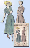 1940s Vintage Butterick Sewing Pattern 4893 Misses Shirtwaist Dress Size 14 32B - Vintage4me2