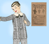 Butterick 4912: 1920s Rare Uncut Toddler Boys Suit Size 6 Vintage Sewing Pattern
