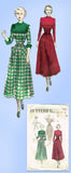 1940s Vintage Butterick Sewing Pattern 4956 Uncut Misses Street Dress Sz 14 32B
