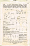Butterick 4960: 1940s Cute Toddler Girls Dress Sz 6 Vintage Sewing Pattern
