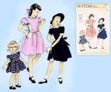 Butterick 4960: 1940s Cute Toddler Girls Dress Sz 6 Vintage Sewing Pattern