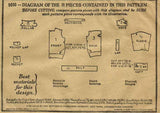 1920s Vintage Butterick Sewing Pattern 5010 Uncut Little Boy's Shirt Blouse Sz 8 - Vintage4me2
