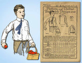 1920s Vintage Butterick Sewing Pattern 5010 Uncut Little Boy's Shirt Blouse Sz 8 - Vintage4me2