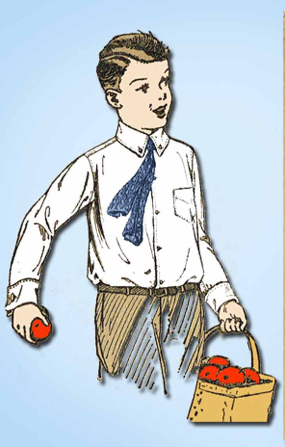 1920s Vintage Butterick Sewing Pattern 5010 Uncut Little Boy's Shirt Blouse Sz 8 - Vintage4me2