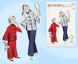 Butterick 5087: 1950s Uncut Baby Girls Asian Pajamas Sz2 Vintage Sewing Pattern