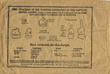 Pattern Piece Chart for Butterick 5098