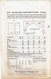 Butterick 5319: 1940s Misses Uncut Street Dress Size 32 B Vintage Sewing Pattern