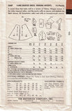 Butterick 5347: 1950s Stunning Misses Dress Size 34 Bust Vintage Sewing Pattern