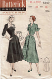 Butterick 5347: 1950s Stunning Misses Dress Size 34 Bust Vintage Sewing Pattern