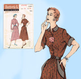 Butterick 5360: 1950s Uncut Misses Dress w Pockets Sz 32B Vintage Sewing Pattern