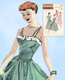 1950s Vintage Butterick Sewing Pattern 5378 Uncut Sun Dress & Bolero Sz 32 Bust - Vintage4me2
