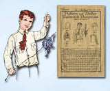 1920s Vintage Butterick Sewing Pattern 5406 Uncut Little Boy's Shirt Blouse Sz 6 - Vintage4me2