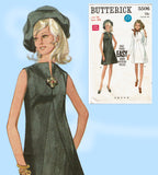 1960s Vintage Butterick Sewing Pattern 5506 Easy Misses Mod Dress Size 38 Bust