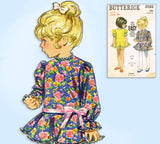 1960s Original Vintage Butterick Sewing Pattern 5522 Easy Baby Girls Dress Sz 1